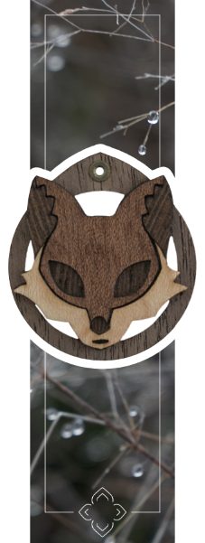 Ohrringe Ohrhänger Accessoire Fuchs aus Holz