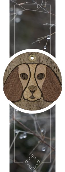 Ohrringe Ohrhänger Accessoire Hund aus Holz