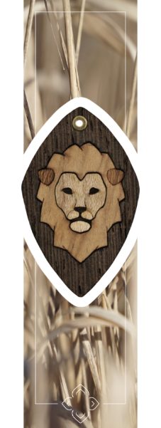 Ohrringe Ohrhänger Accessoire Löwe aus Holz