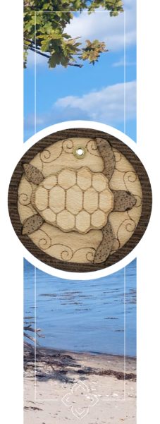 Ohrringe Ohrhänger Accessoire Schildkröte aus Holz