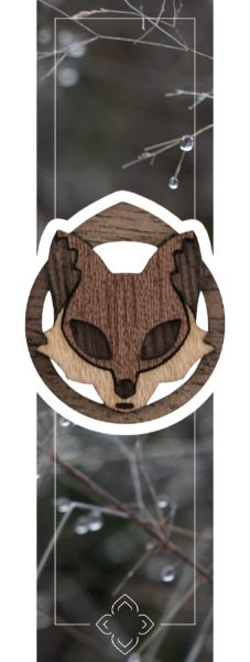 Ohrstecker Ohrringe Accessoire Fuchs aus Holz 